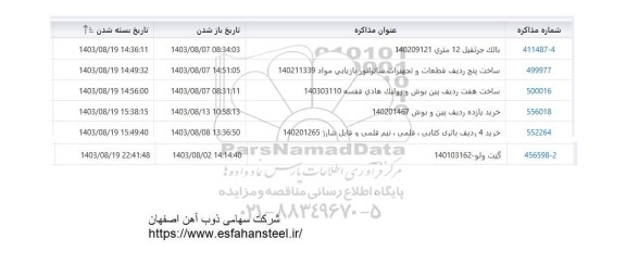 استعلام بالک جرثقیل 12 متری...