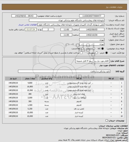 استعلام اقلام مورد نیاز برند سوپا 4
فایل ضمیمه