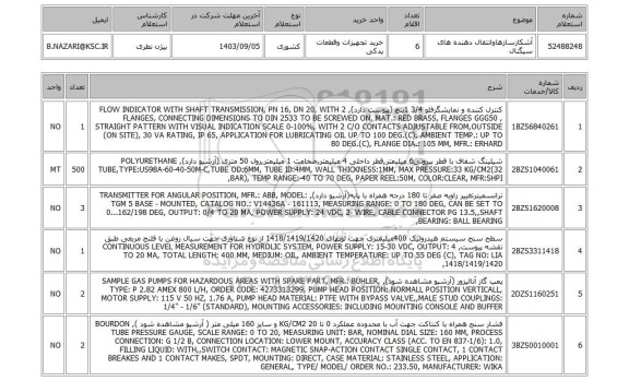 استعلام آشکارسازهاوانتقال دهنده های سیگنال