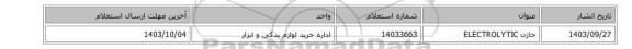 خازن ELECTROLYTIC