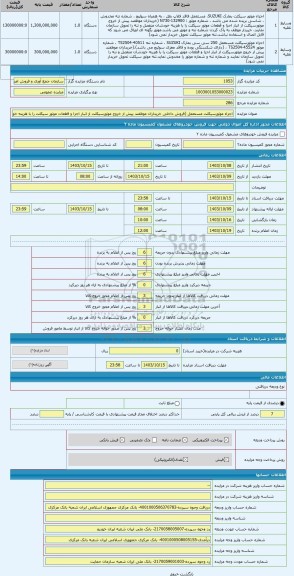 مزایده ، اجزاء موتورسیکلت مستعمل (فروش داخلی خریداران موظفند پیش از خروج موتورسیکلت از انبار اجزا و قطعات موتور سیکلت را با هزین