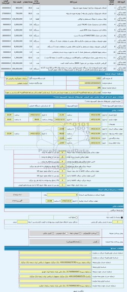 مزایده ، لوازم یدکی وسایط نقلیه(هزینه کارشناسی بر عهده خریدار می باشد)