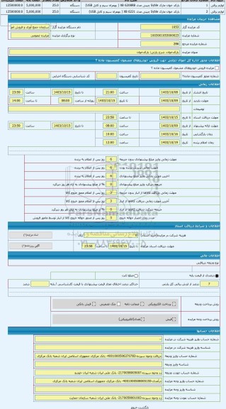 مزایده ، بارکدخوان