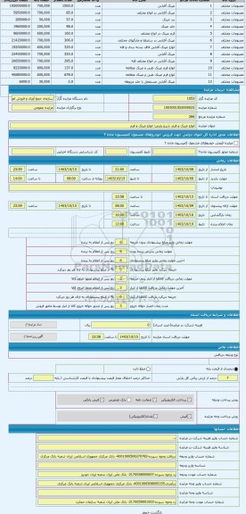 مزایده ، انواع عینک و فرم