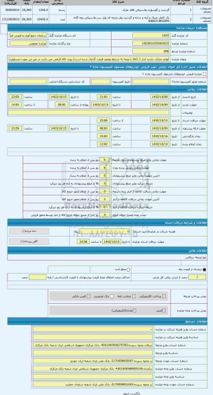 مزایده ، لوازم خرازی. بازدید انبار 1 (کالا با توجه به شرایط موجود قیمت گذاری شده است) رویت کالا الزامی می باشد در غیر این صورت م