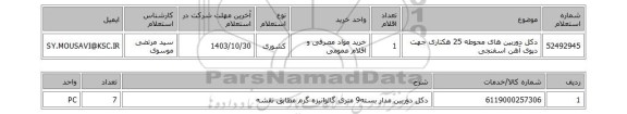 استعلام دکل دوربین های محوطه 25 هکتاری جهت دپوی آهن اسفنجی