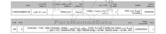 استعلام کوپلینگ فنری (Grid Coupling)