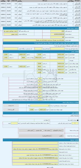 مزایده ، ضایعات(تنه برش خورده)