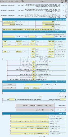 مزایده ، دستگاه ها و ماشین آلات شامل ربات های صنعتی - کابل برق - دستگاه جوش - سیستم تهویه و سایر قطعات و تجهیزات - محل نگهداری :