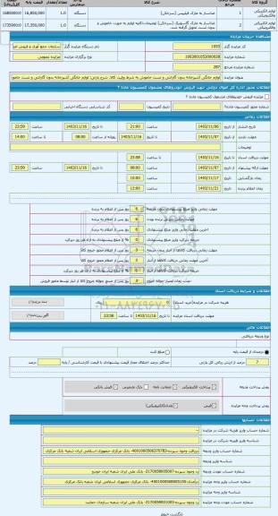 مزایده ، لوازم خانگی آشپزخانه بدون گارانتی و تست خاموش به شرط روئیت کالا