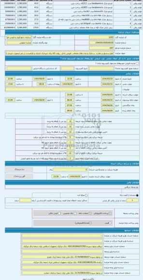 مزایده ، انواع سشوار و خط زن  در مارک و مدل های مختلف ، فروش داخل ، روئت کالا برای خریداران اجباری و الزامیست در غیر اینصورت خری
