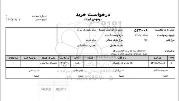 استعلام خرید LS اینورتر 11 کیلووات