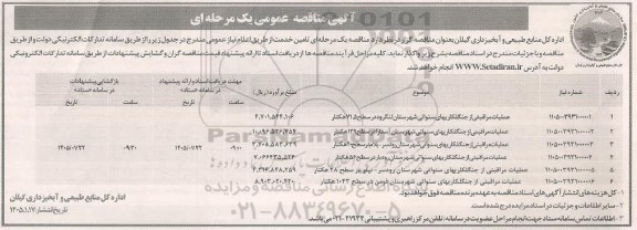 مناقصه عملیات حفظ و حراست و نگهداری فضای سبز سطح شهر 