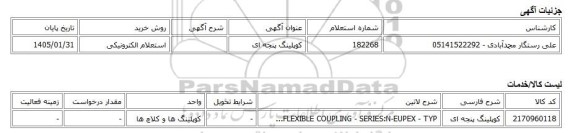 استعلام الکترونیکی، کوپلینگ پنجه ای