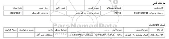 استعلام الکترونیکی، اتصال پوزیشنر به اکچوایتور