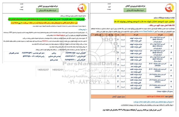 استعلام خرید کمپرسور اسکرال کوپلند سه فاز و کمپرسور پیستونی چهارپایه تک فاز
