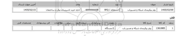 استعلام، روتر پیکریندی شبکه و مسیریاب