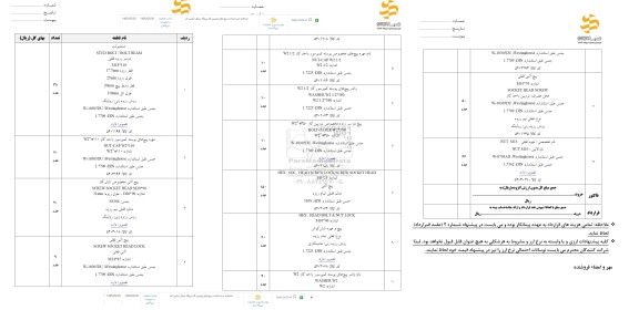 استعلام خرید /ساخت پیچ های توربین گاز