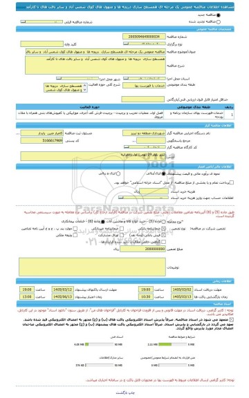 مناقصه، مناقصه عمومی یک مرحله ای همسطح سازی  دریچه ها  و منهول های کوی شمس آباد  و سایر بافت های نا کارآمد