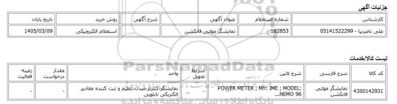 استعلام الکترونیکی، نمایشگر مولتی فانکشن
