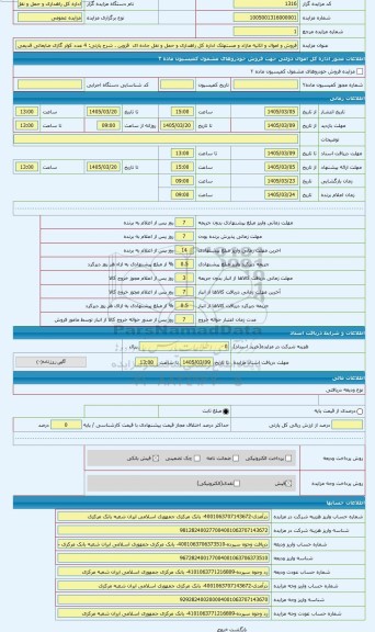 مزایده ، 4 عدد کولر گازی ضایعاتی قدیمی