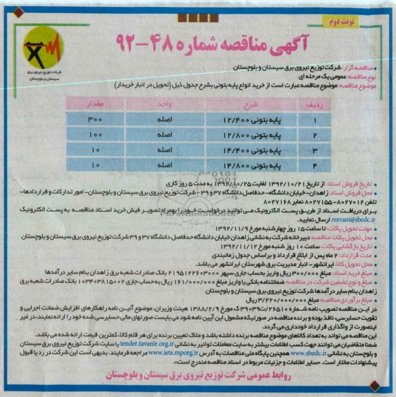 خرید انواع پایه بتونی ...