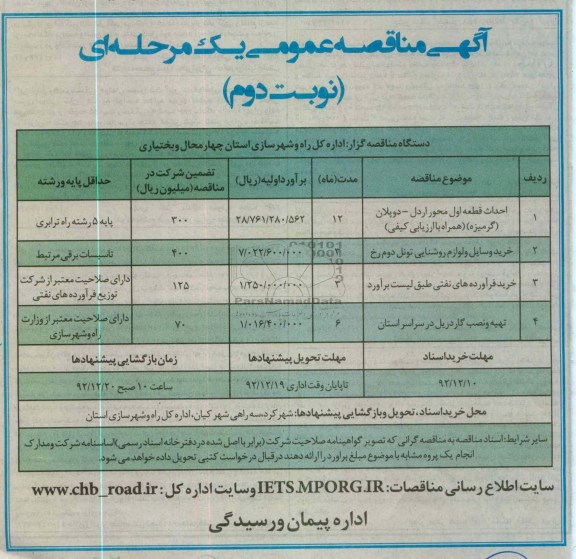 احداث قطعه اول محور اردل - دوپلان (گرمیزه)...