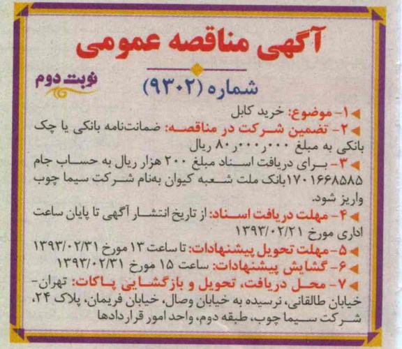 خرید کابل