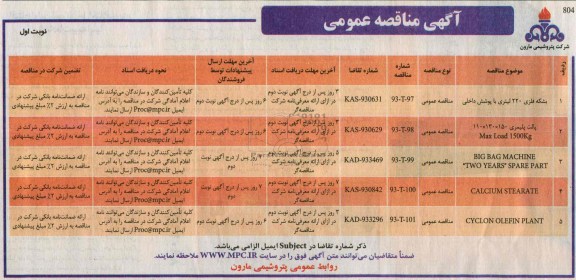 آگهی مناقصه عمومی , مناقصه  بشکه فلزی 220 لیتری با چوشش داخلی