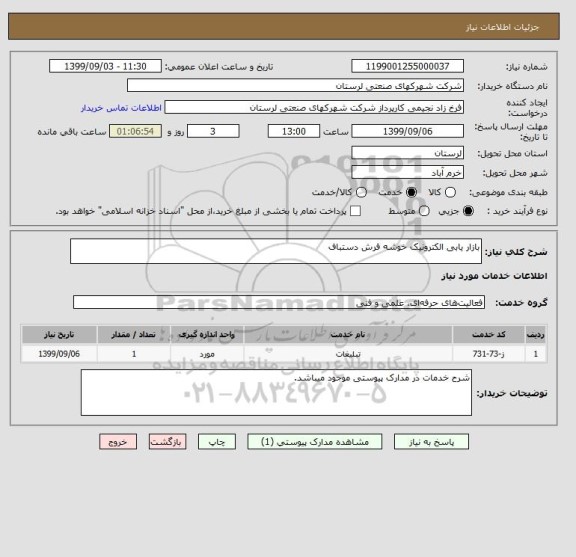 استعلام بازار یابی الکترونیک خوشه فرش دستباف