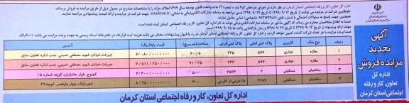 مزایده،مزایده فروش املاک مازاد مسکونی و تجاری 