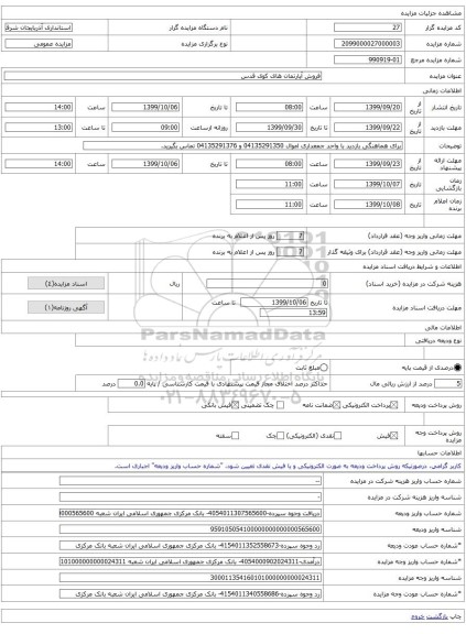 فروش آپارتمان های کوی قدس