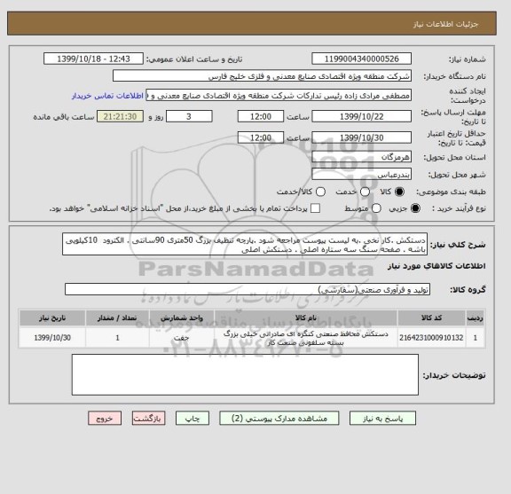 استعلام دستکش .کار نخی .به لیست پیوست مراجعه شود .پارچه تنظیف بزرگ 50متری 90سانتی . الکترود  10کیلویی باشه . صفحه سنگ سه ستاره اصلی . دستکش اصلی 