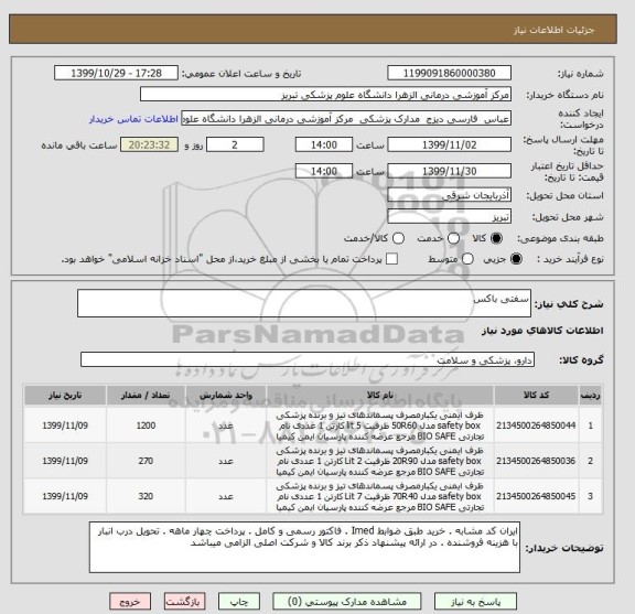 استعلام سفتی باکس