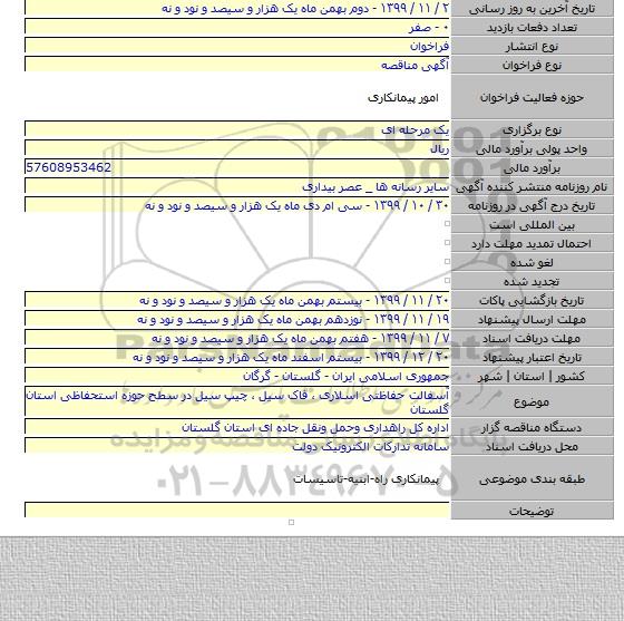 آسفالت حفاظتی اسلاری ٬ فاک سیل ٬ چیپ سیل در سطح حوزه استحفاظی استان گلستان