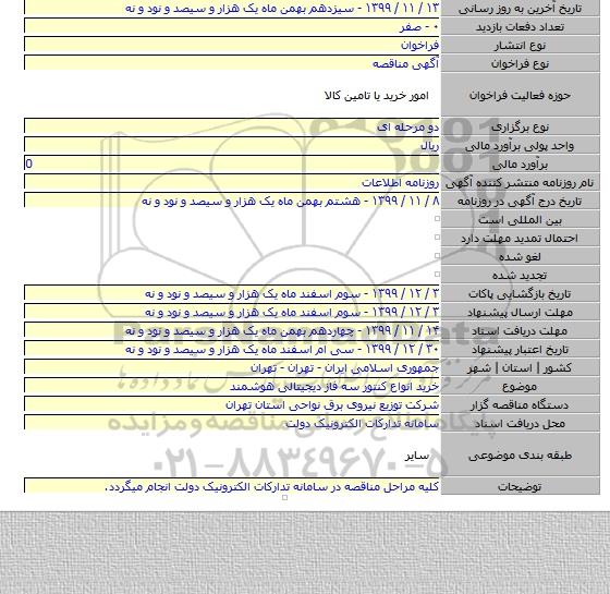 خرید انواع کنتور سه فاز دیجیتالی هوشمند