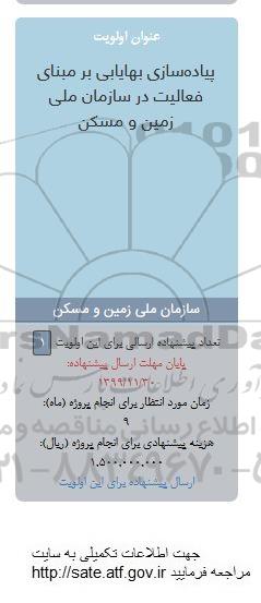 فراخوان, فراخوان پیاده سازی بهایابی بر مبنای فعالیت