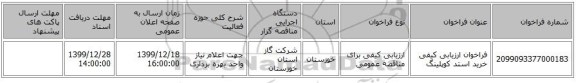 فراخوان ارزیابی کیفی خرید استد کوپلینگ