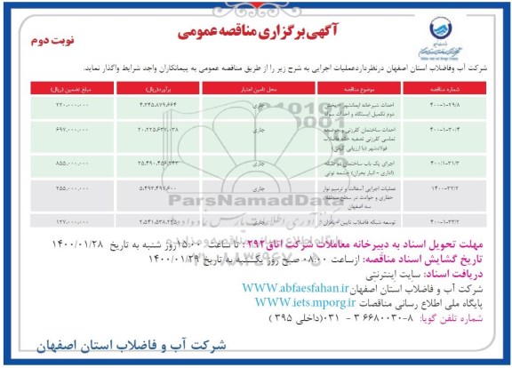 فراخوان مناقصه، فراخوان مناقصه احداث شیرخانه ...  - نوبت دوم