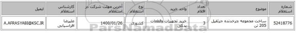 ساخت مجموعه چرخدنده جرثقیل 205 تن