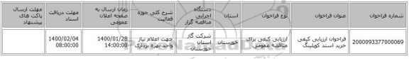 فراخوان ارزیابی کیفی خرید استد کوپلینگ