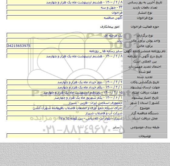 اجرای شبکه جمع آوری و انشعاب فاضلاب باقیمانده شهرک کشن