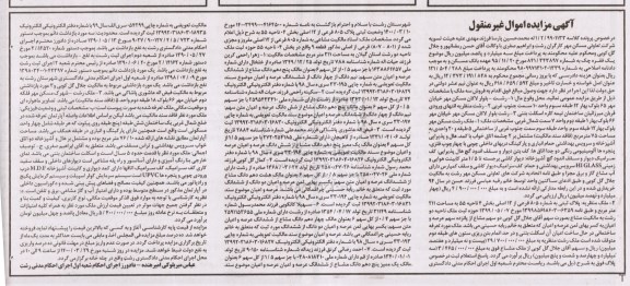 مزایده ،مزایده ملک مساحت 75 مترمربع 