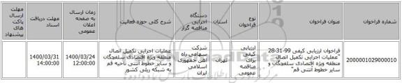 فراخوان ارزیابی کیفی 99-31-28 