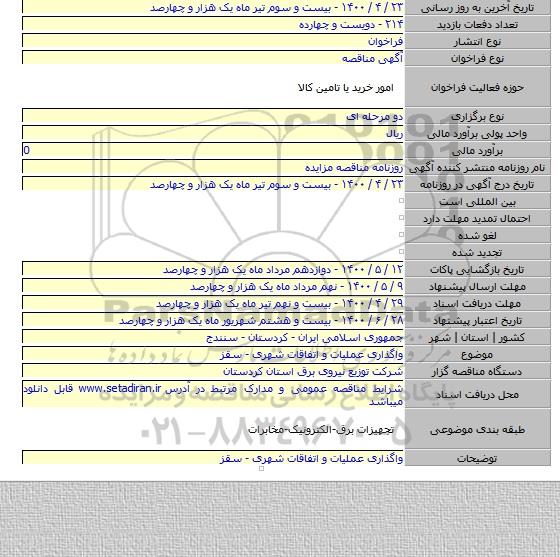 واگذاری عملیات و اتفاقات شهری - سقز