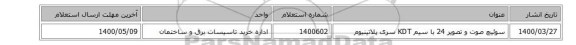 سوئیچ ‎صوت و تصویر‏ ‎24‏ ‎با سیم‏ KDT سری پلاتینیوم