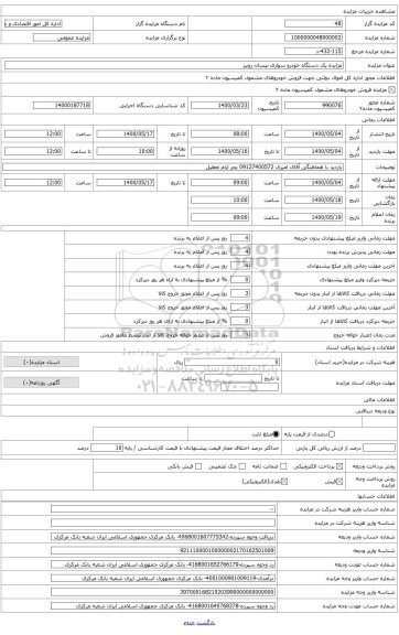 یک دستگاه خودروی سواری نیسان رونیز