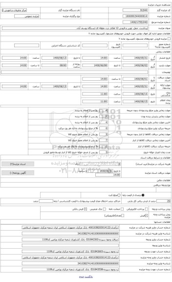 مزایده ، برداشت، حمل، توزین  و فروش 12 هکتار ذرت علوفه ای ایستگاه یوسف آباد.