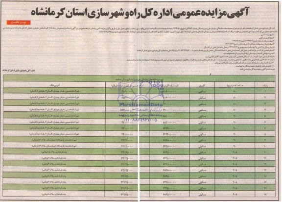 مزایده,تعداد 18 دستگاه واحد سازمانی