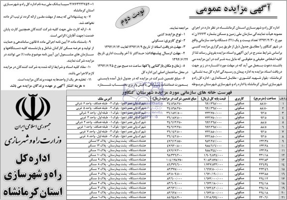 مزایده,تعداد 21 دستگاه واحد سازمانی